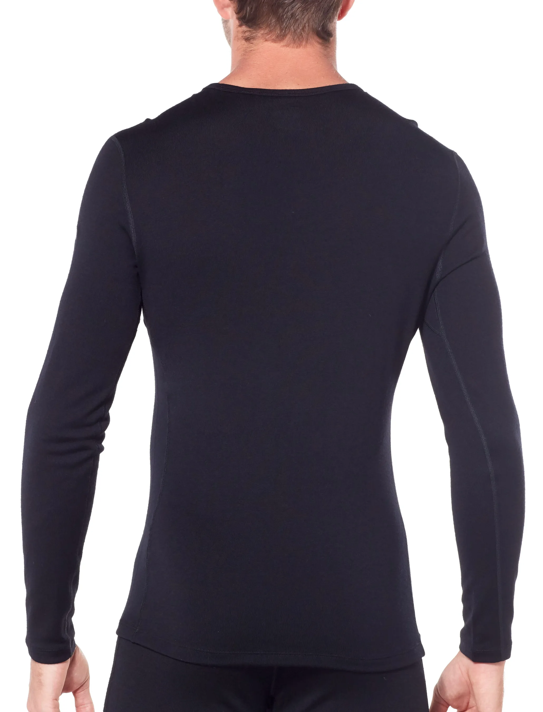 Icebreaker Mens 260 Tech LS Crewe Black