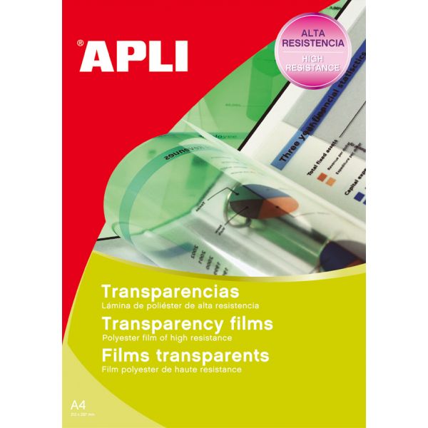 Apli 100 un. Fls Acetato Inkjet A4 - 01061