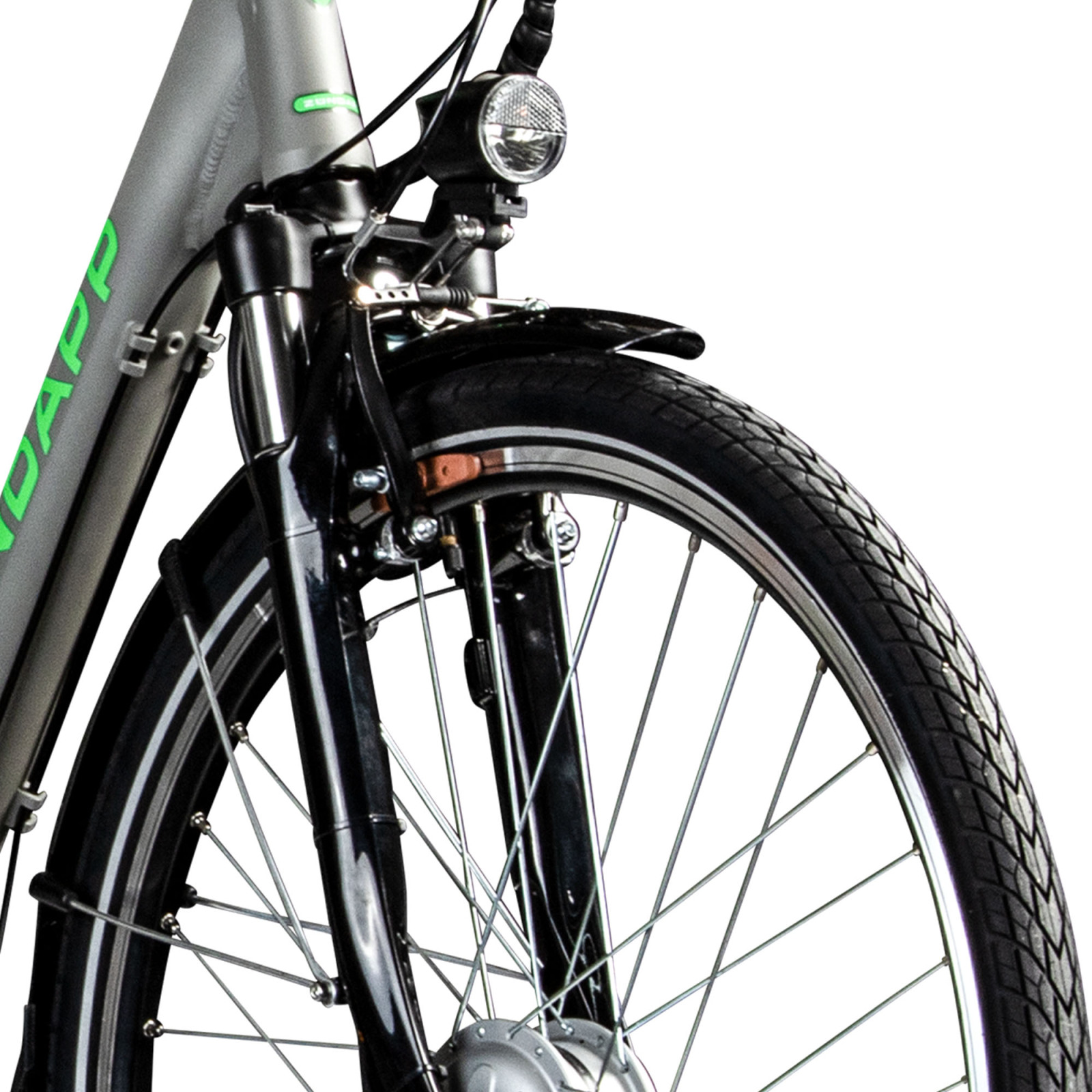 Zündapp Elektro Hollandrad Z502 - grau-grün - 28