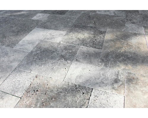 Travertin vloertegel Genua Romeins patroon 1,2 cm, getrommeld oppervlak en randen