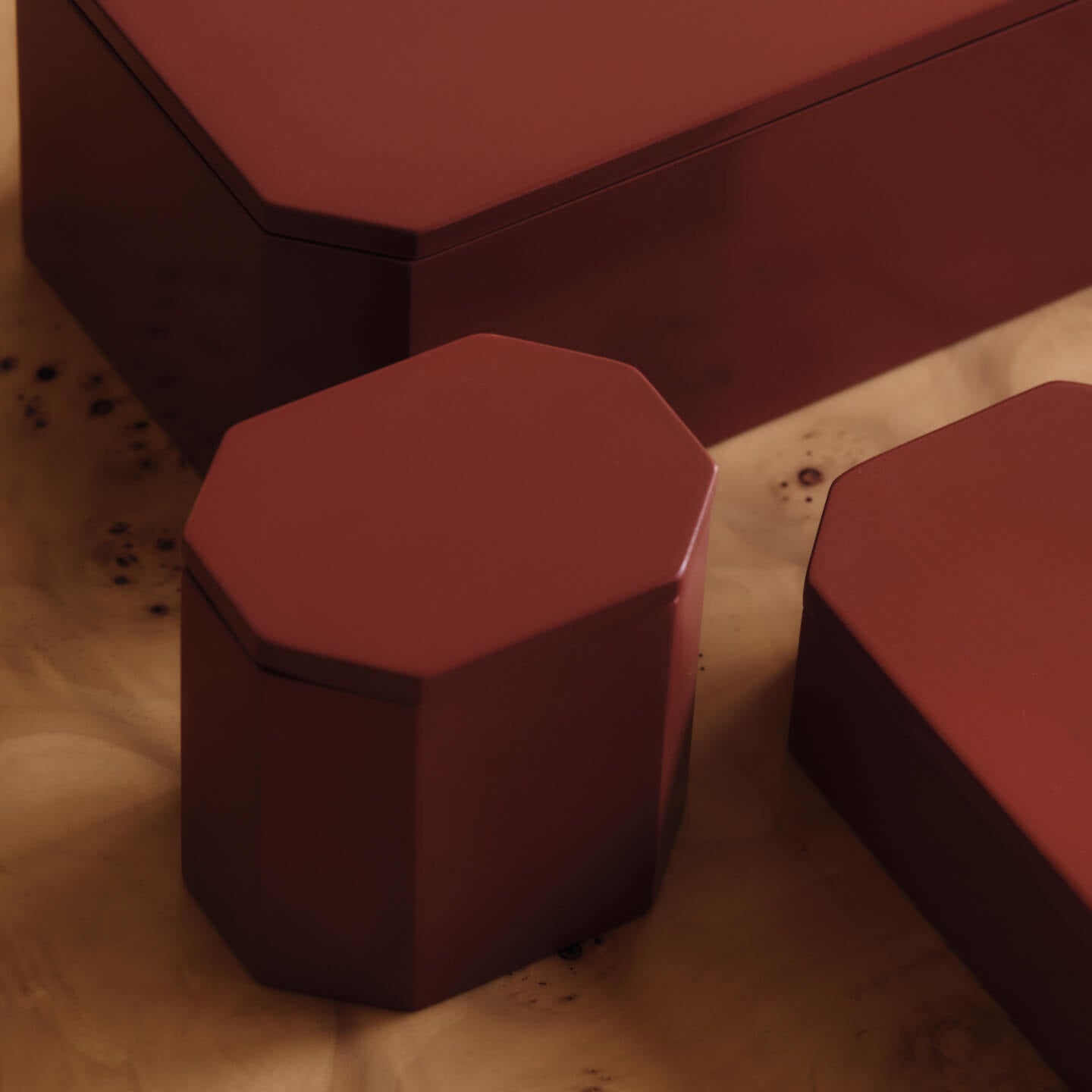 Ferm Living Nova Opbergdoos - B 15 cm - Picante Red