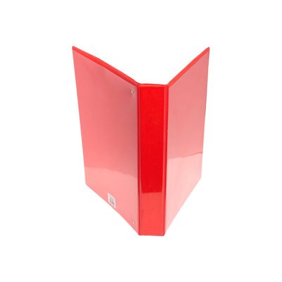 Exacompta Kreacover - Classeur à anneaux personnalisable - Dos 44 mm - A4 Maxi - rouge - 3 pochettes extérieures