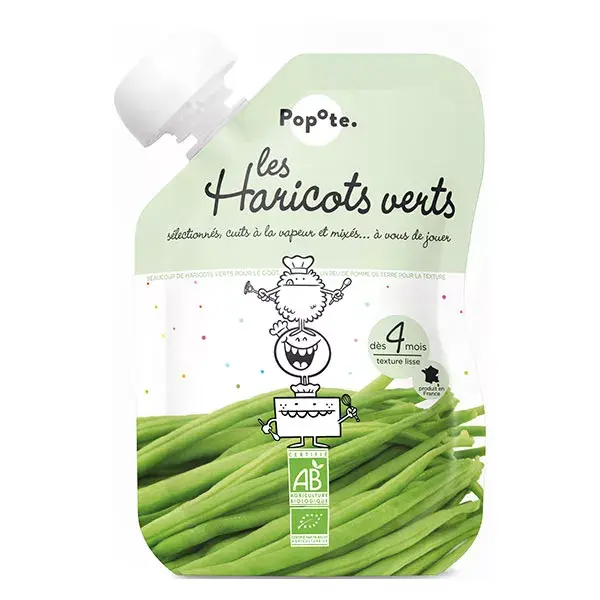Popote Vegetal em Sachê Feijão Verde +4m Orgânico 120g