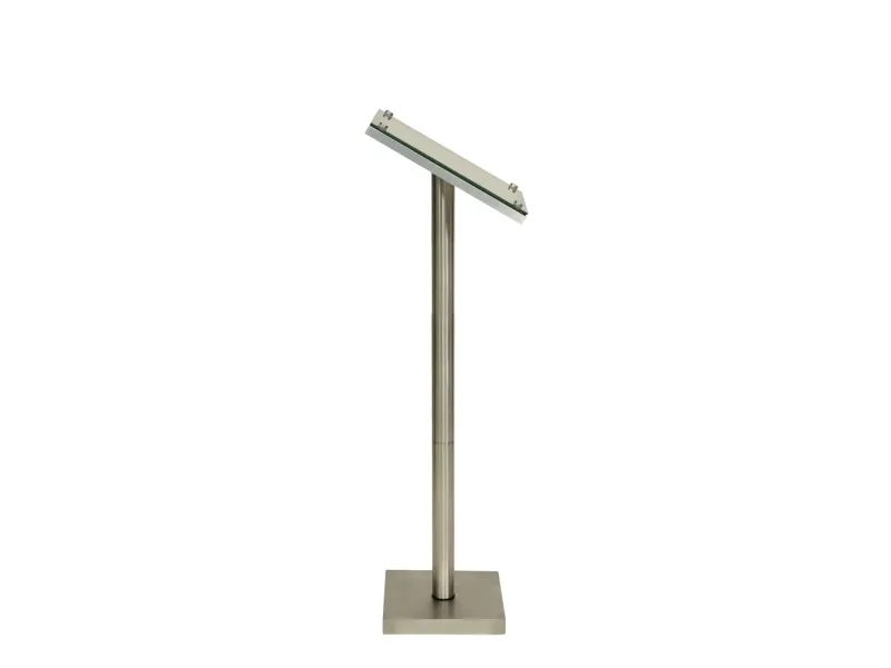 Securit® GLASS STAR Informationsdisplay 125 til 1xA4, valnød - komplet kit