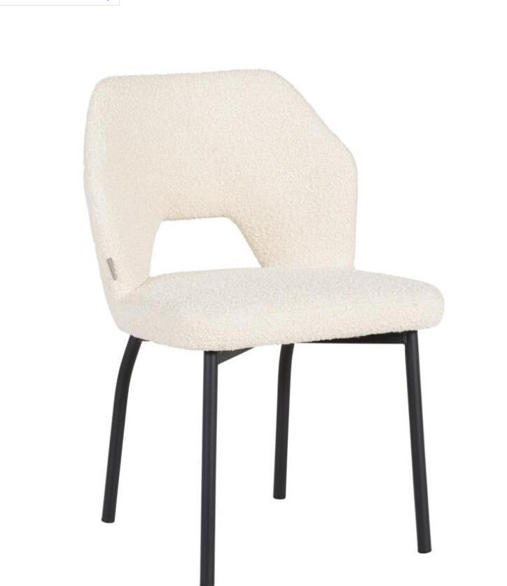 Eetkamerstoel Bo naturel bouclé