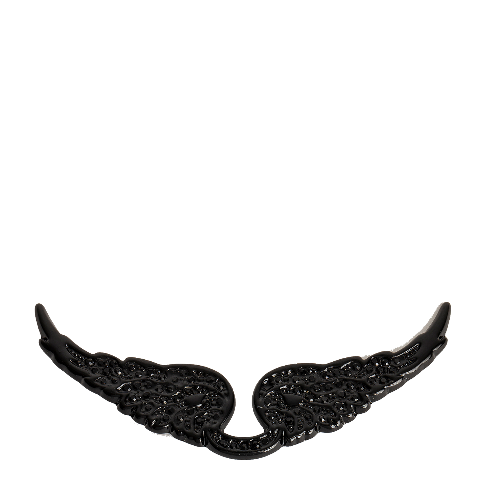 SWING YOUR WINGS - Charm ailes à strass | Noir