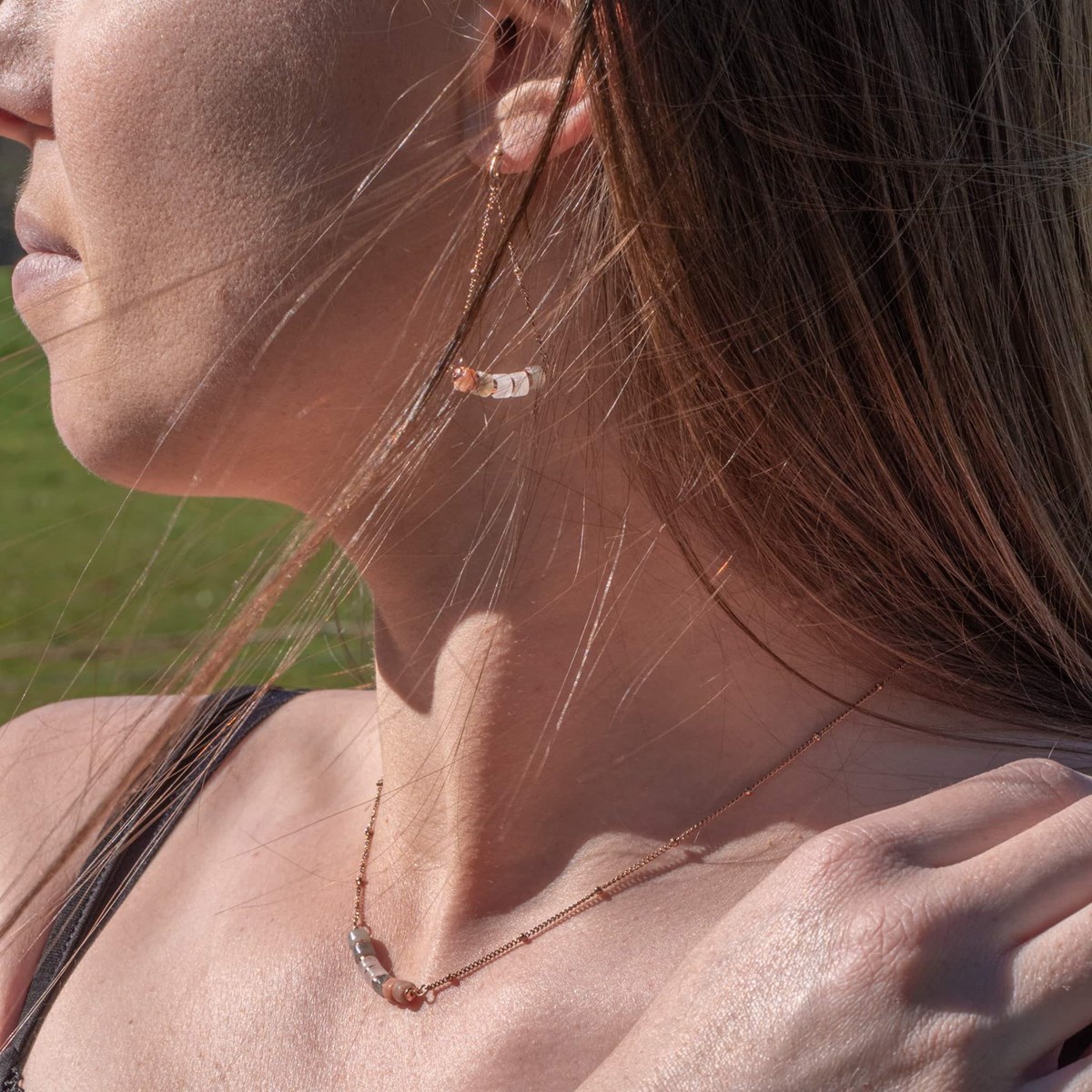 Collier Piana en Pierres de lune