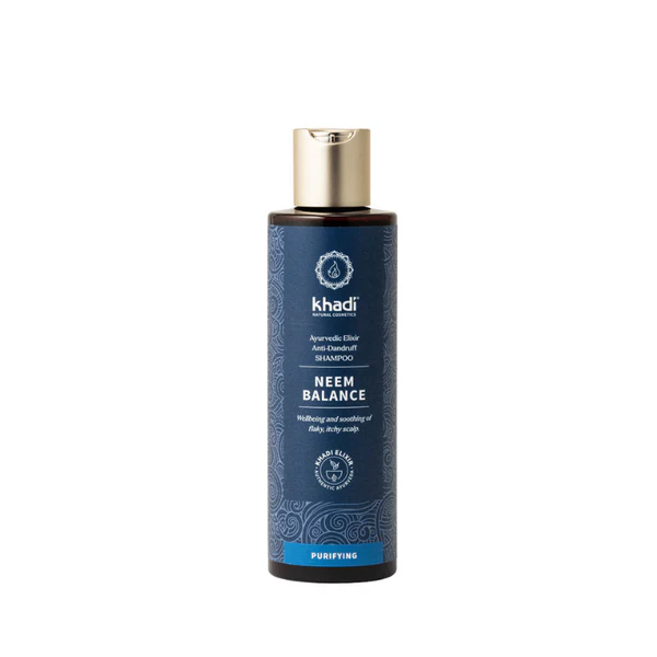 Khadi Shampooing ayurvédique anti-pelliculaire Neem Balance 200 mL