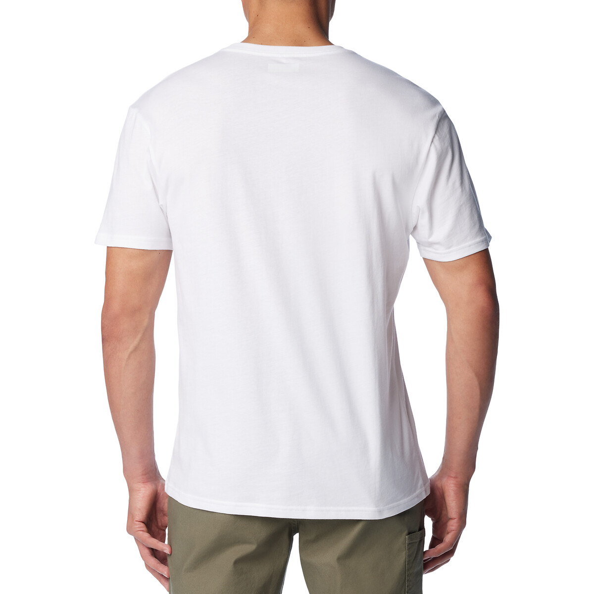COLUMBIA<br>Camiseta de manga curta com logo no peito essencial