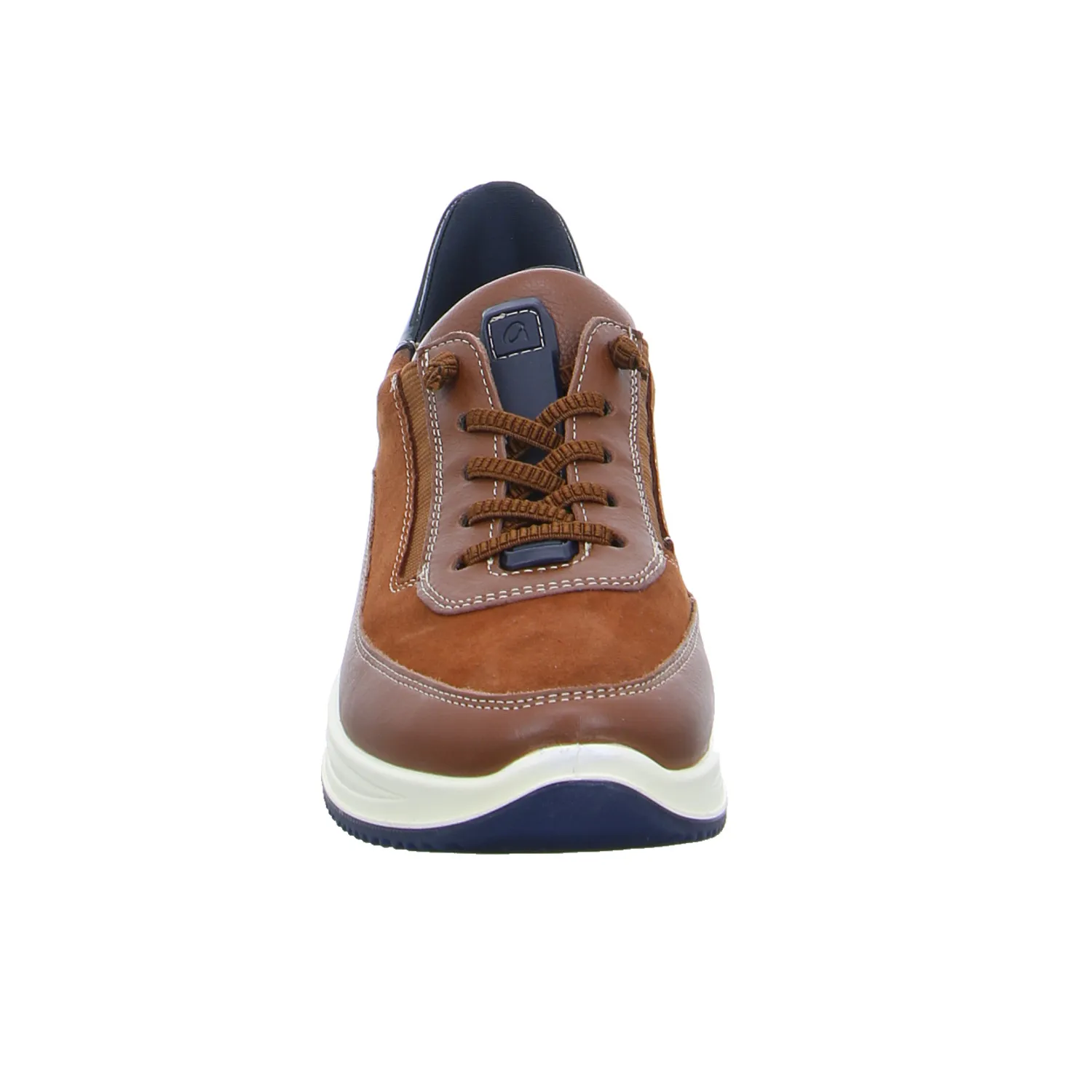 ARA Comfort-Schnürer Cognac Leder  mit Wechselfussbett