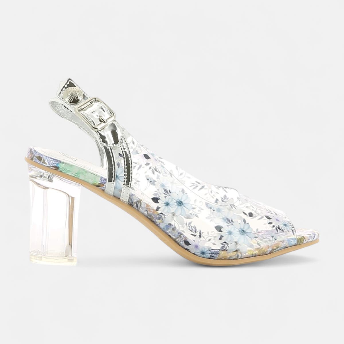 Nu-pieds à talon Femme bleu