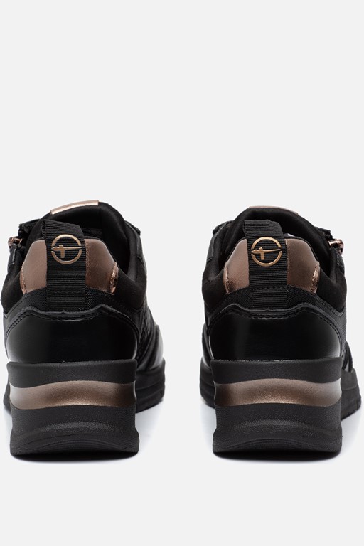 Tamaris Sneakers zwart Textiel