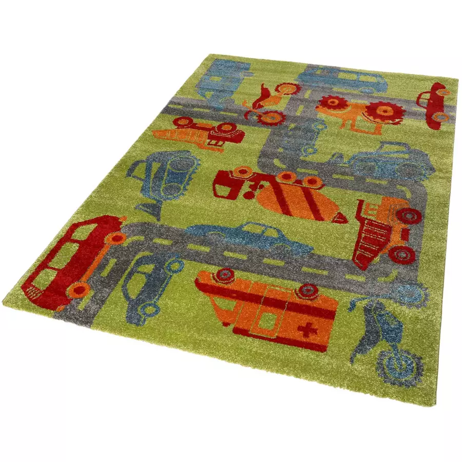 Sigikid Kinderteppich Traffic grün