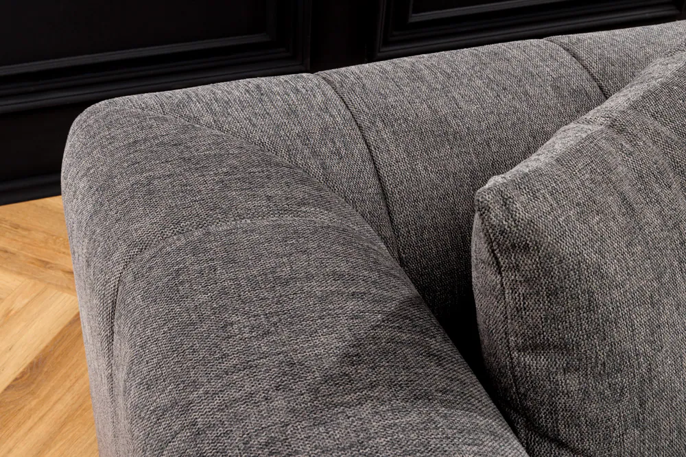 riess-ambiente Ecksofa ZERO GRAVITY - 305cm grau Webstoff Ottomane rechts Bigsofa Couch XXL Modern