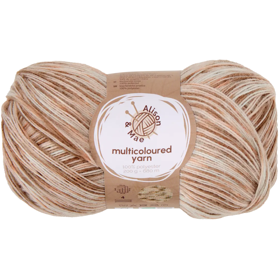 Alison & Mae meerkleurig garen 200 gram