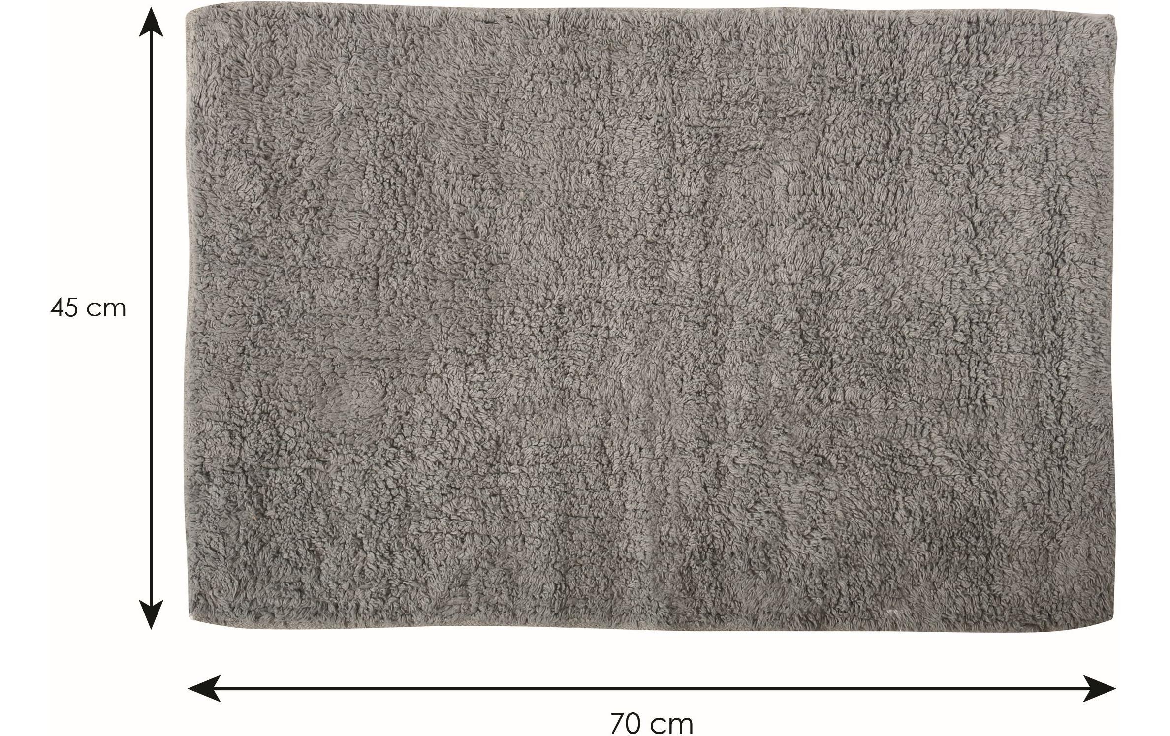 Badteppich Dalija 45 x 70 cm, SteingrauBadematte aus hochwertiger Baumwolle
