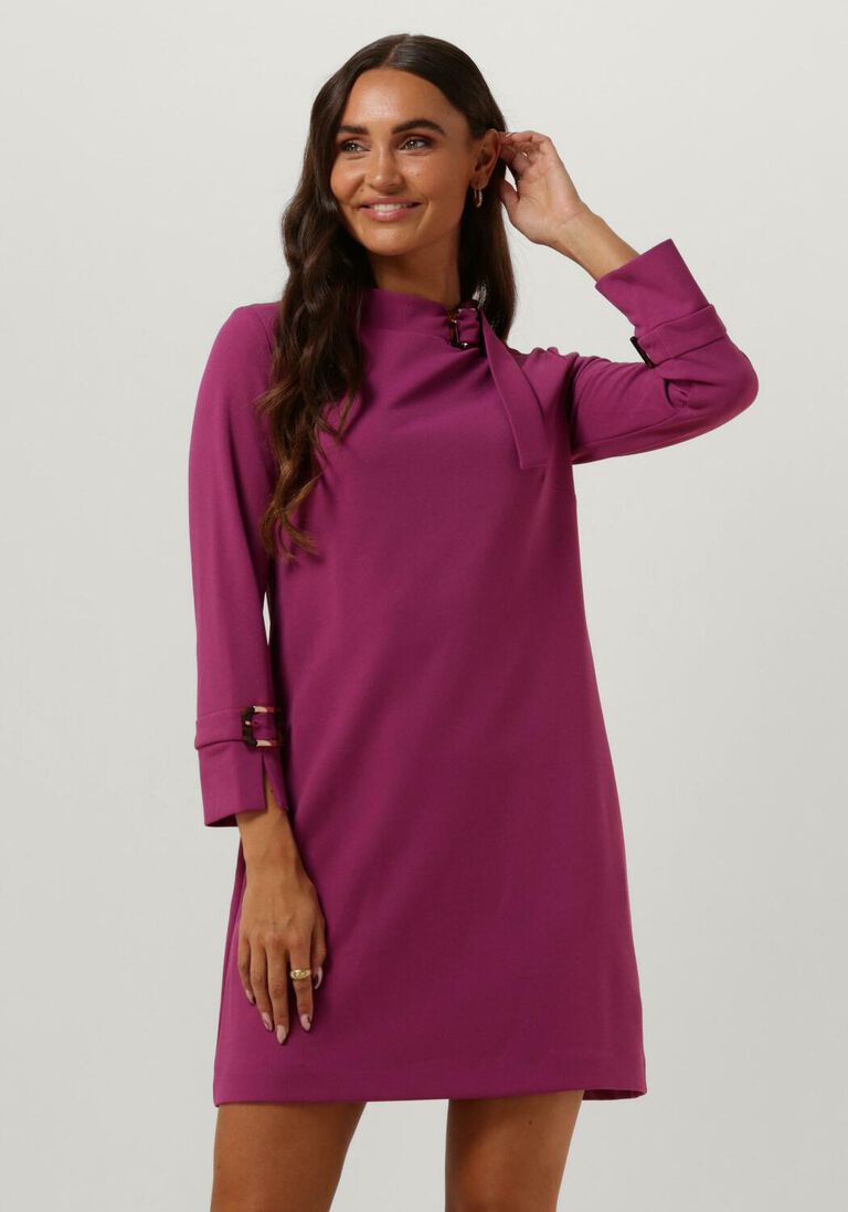 ANA ALCAZAR lila ana alcazar mini jurk dress buckle