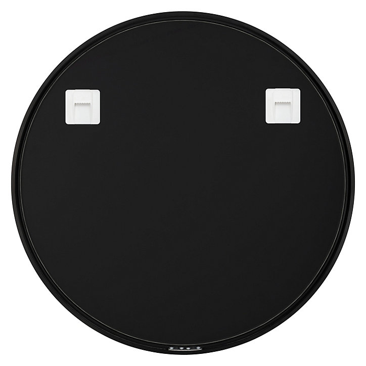 Miroir salle de bains rond diamètre 60 cm Tisa noir