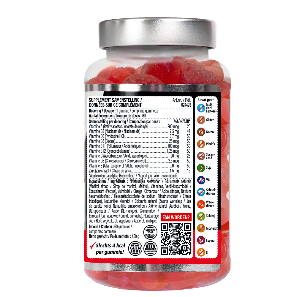 2x Lucovitaal Vitamine Gummies Multi+ A tot Z60 Gummies