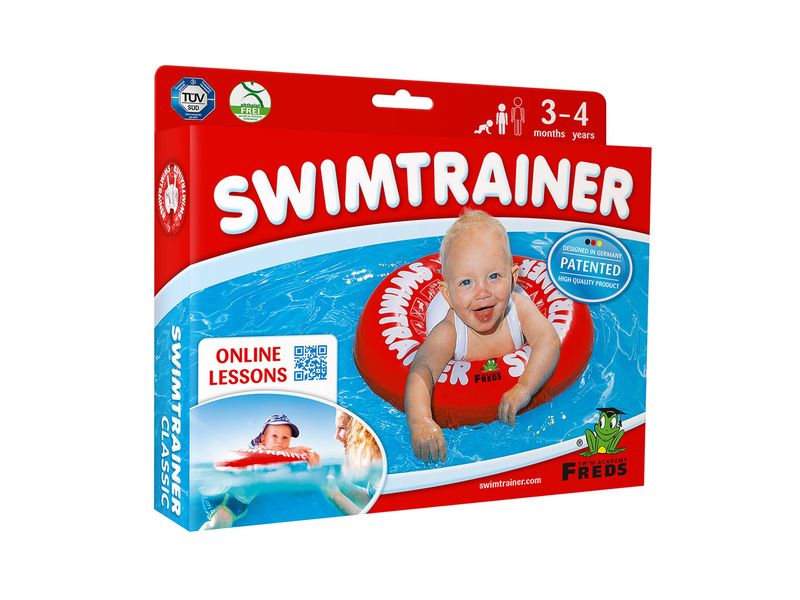 Fred's Swim Academy Swimtrainer Classic Rot Schwimmring Classic ab 3 Monaten, 6-18 kg