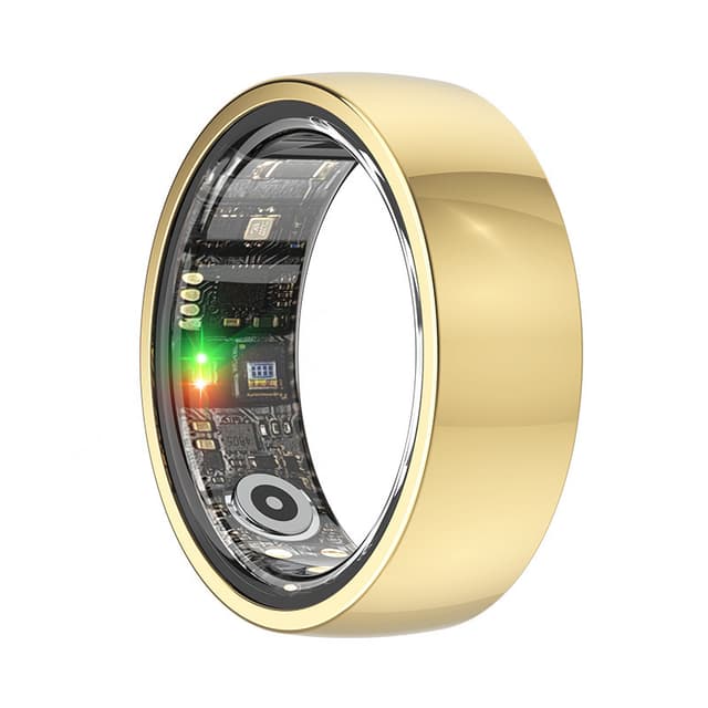 Smart Ring R1000 – Søvnmonitor, Bluetooth 5.0, Blood Oxygen Monitor Guld 13