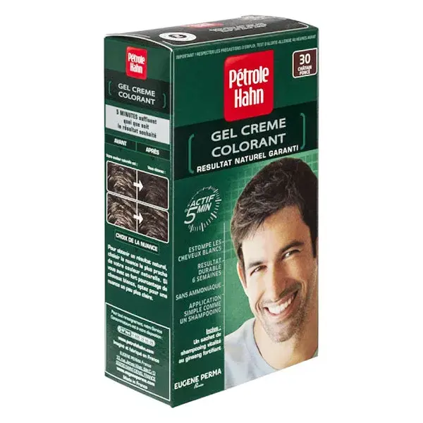 Petrole Hahn Crème Colorante Douce Sans Ammoniaque n°30 Châtain Foncé