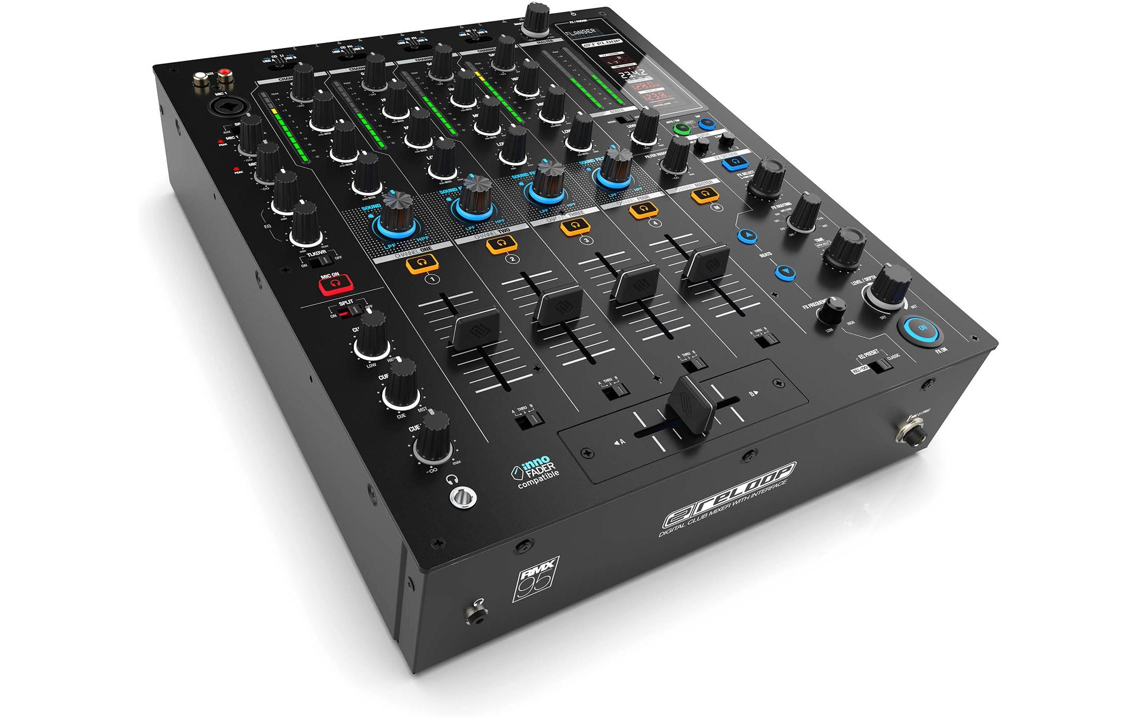 DJ-Mixer RMX-95<br>Vierkanal-Digitalmixer mit Mikrofonkanal