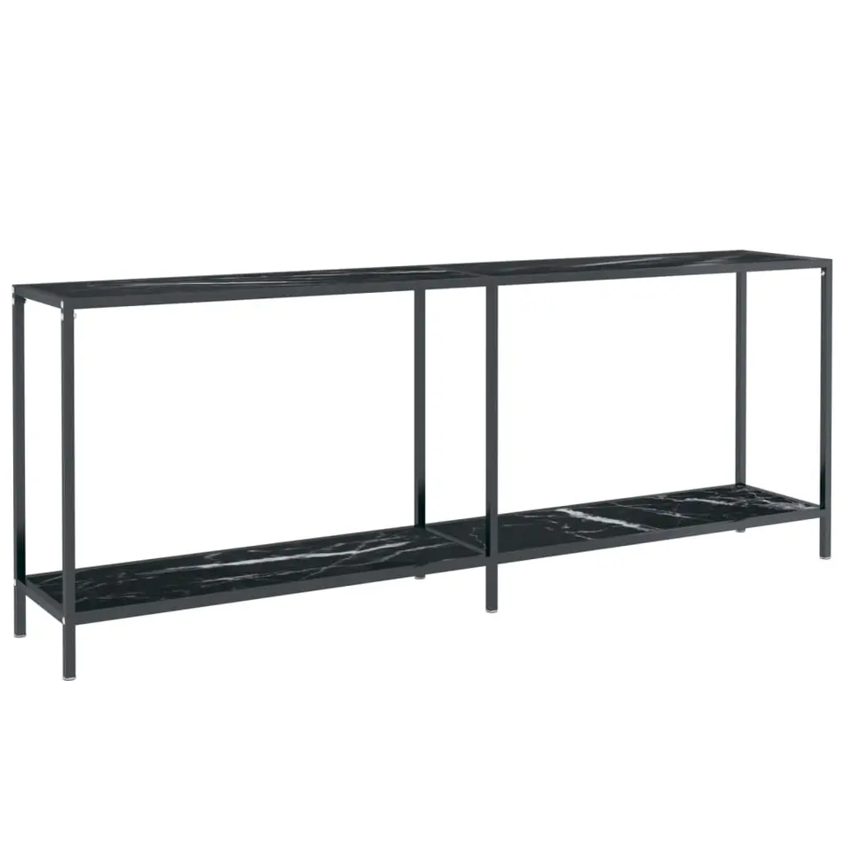 vidaXL - Wandtafel - Zwart - Glas