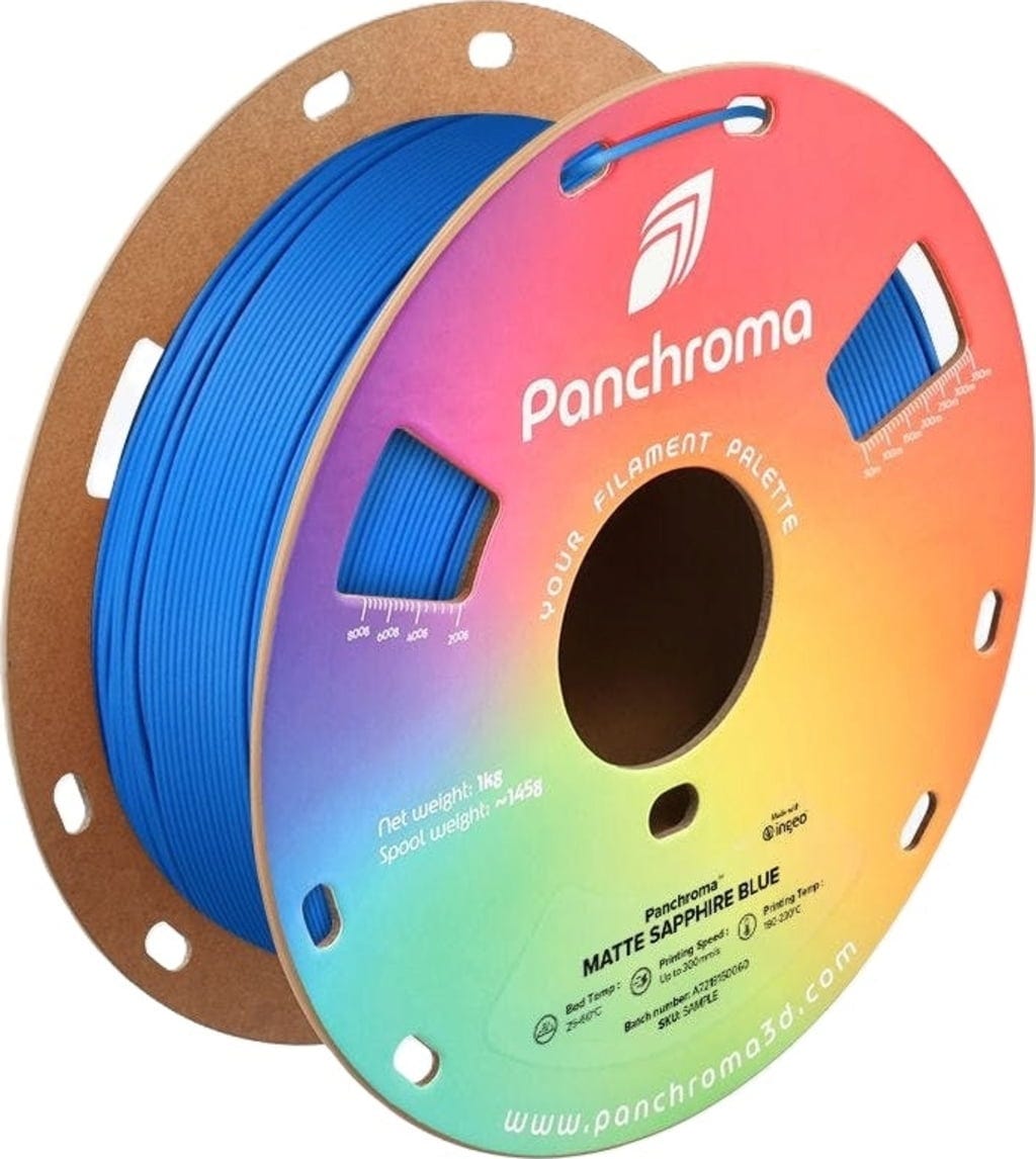 Polymaker  Panchroma™ PLA Matte Sapphire Blue, 1,75 mm / 1000 g    Matte Eleganz in Sapphire Blue