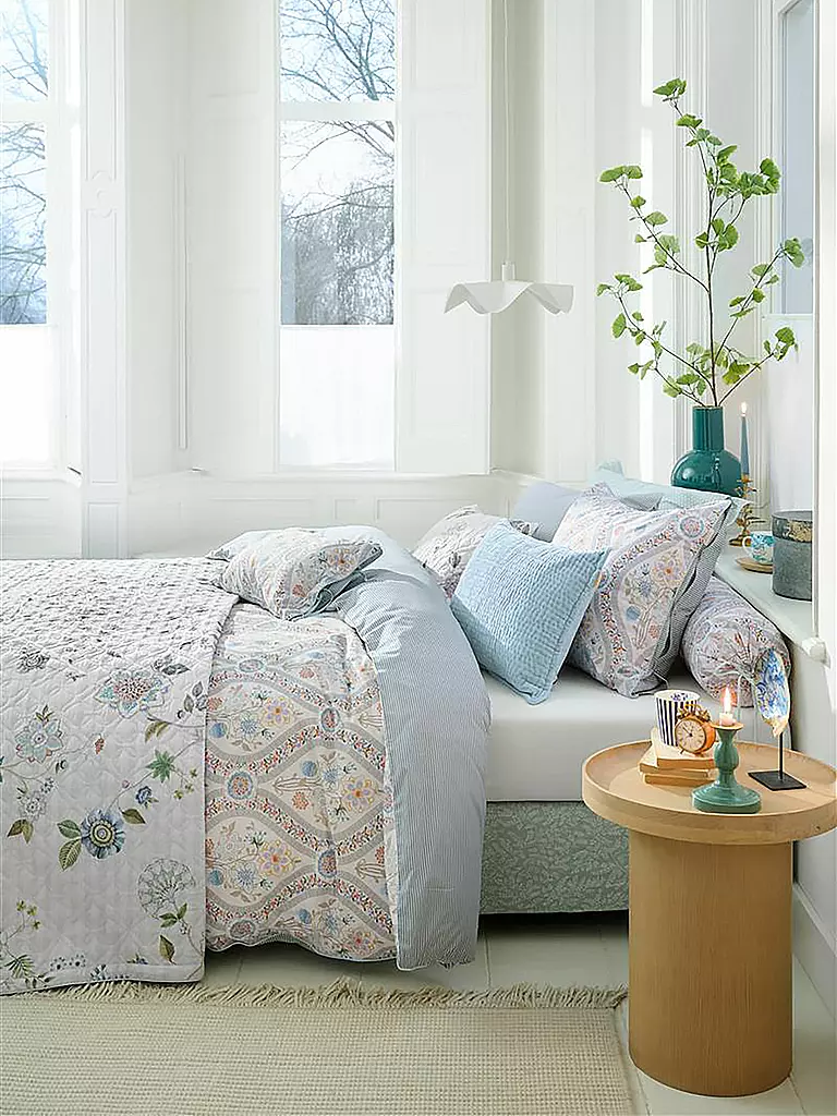 PIP STUDIO Perkal Bettwäsche ORNAMENTO RAMO 70x90cm/140x200cm White weiss