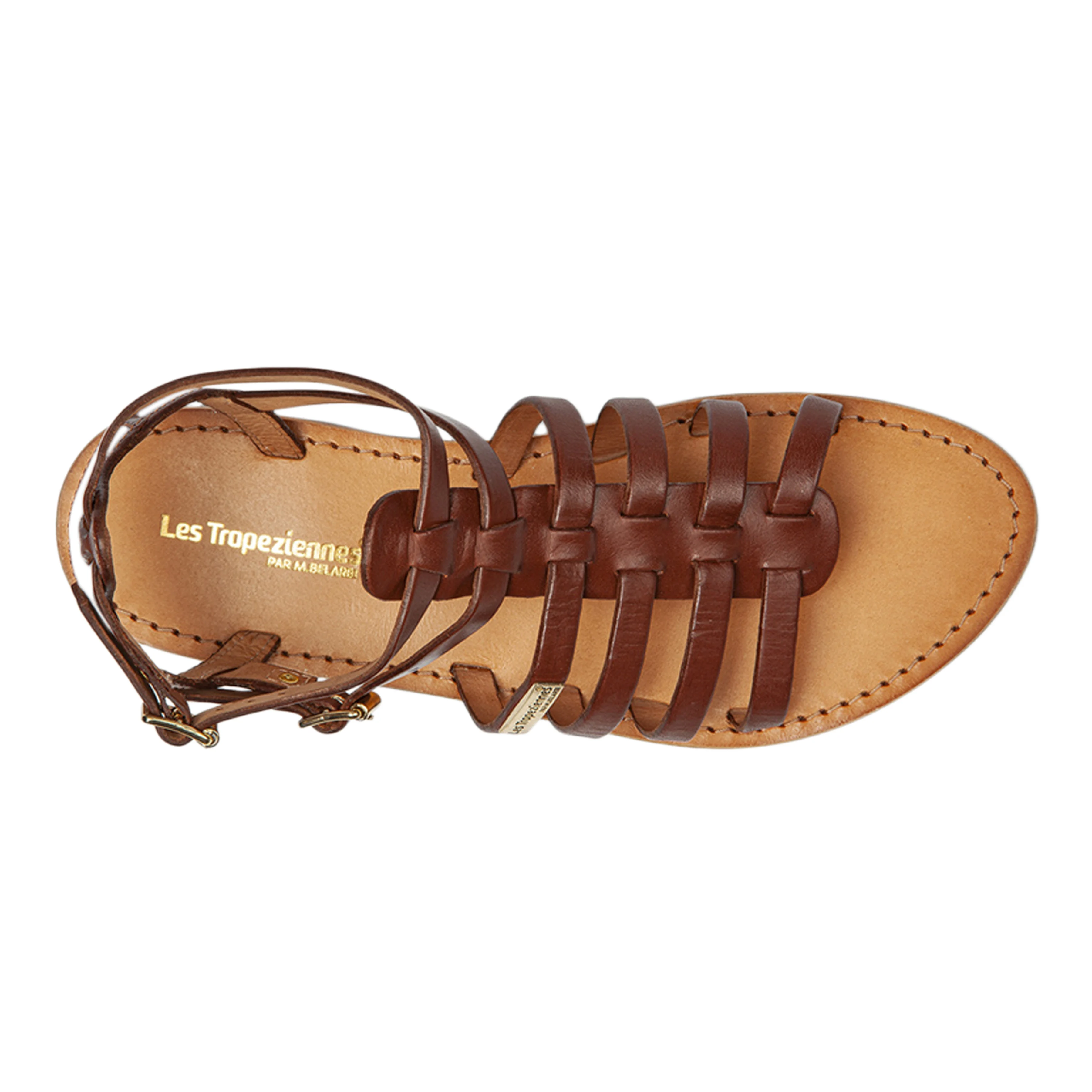 Sandales cuirpar m. Belrabi hikaela | Marron