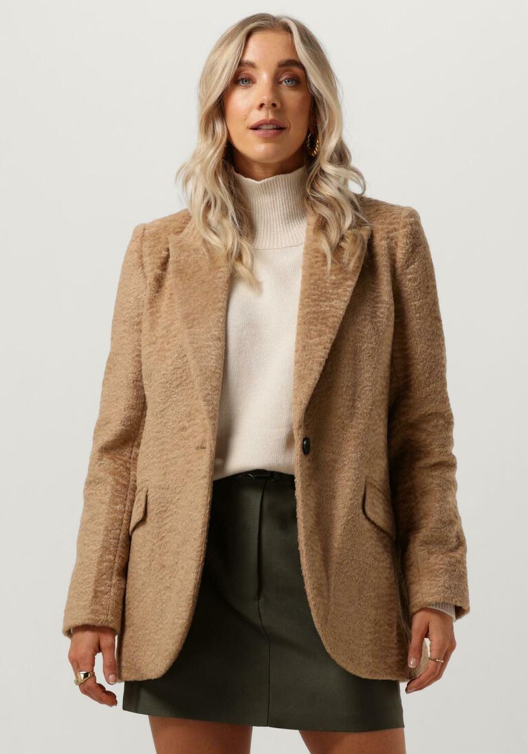 CO\\'COUTURE camel co'couture blazer fluffy oversize blazer
