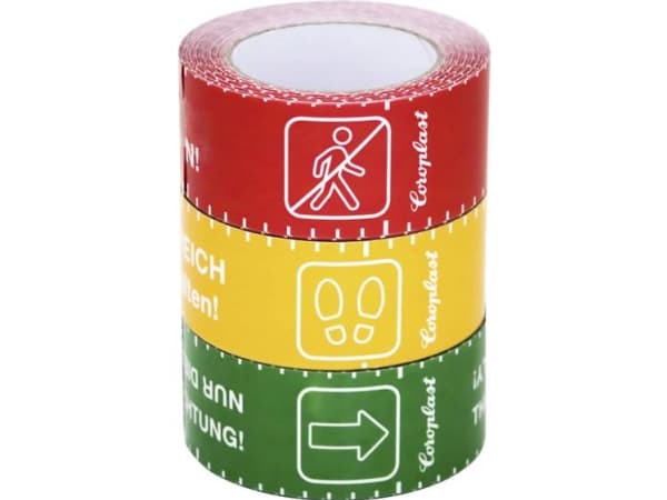 Coroplast 1466 SDR 217519 Gulvmarkeringstape Gul (L x B) 10 m x 60 mm 1 stk