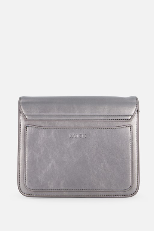 Hvisk Cayman Pocket Metallic Crossbody zilver