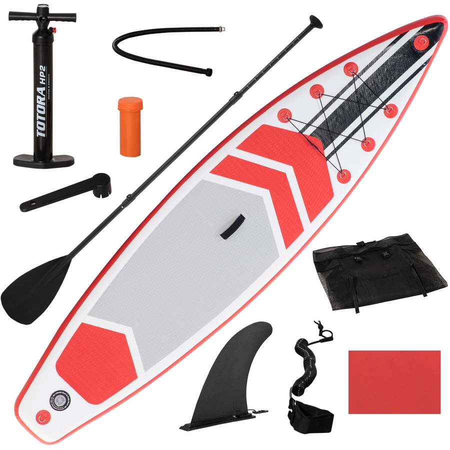 Outsunny Paddleboard mit rutschfester Belag weiß