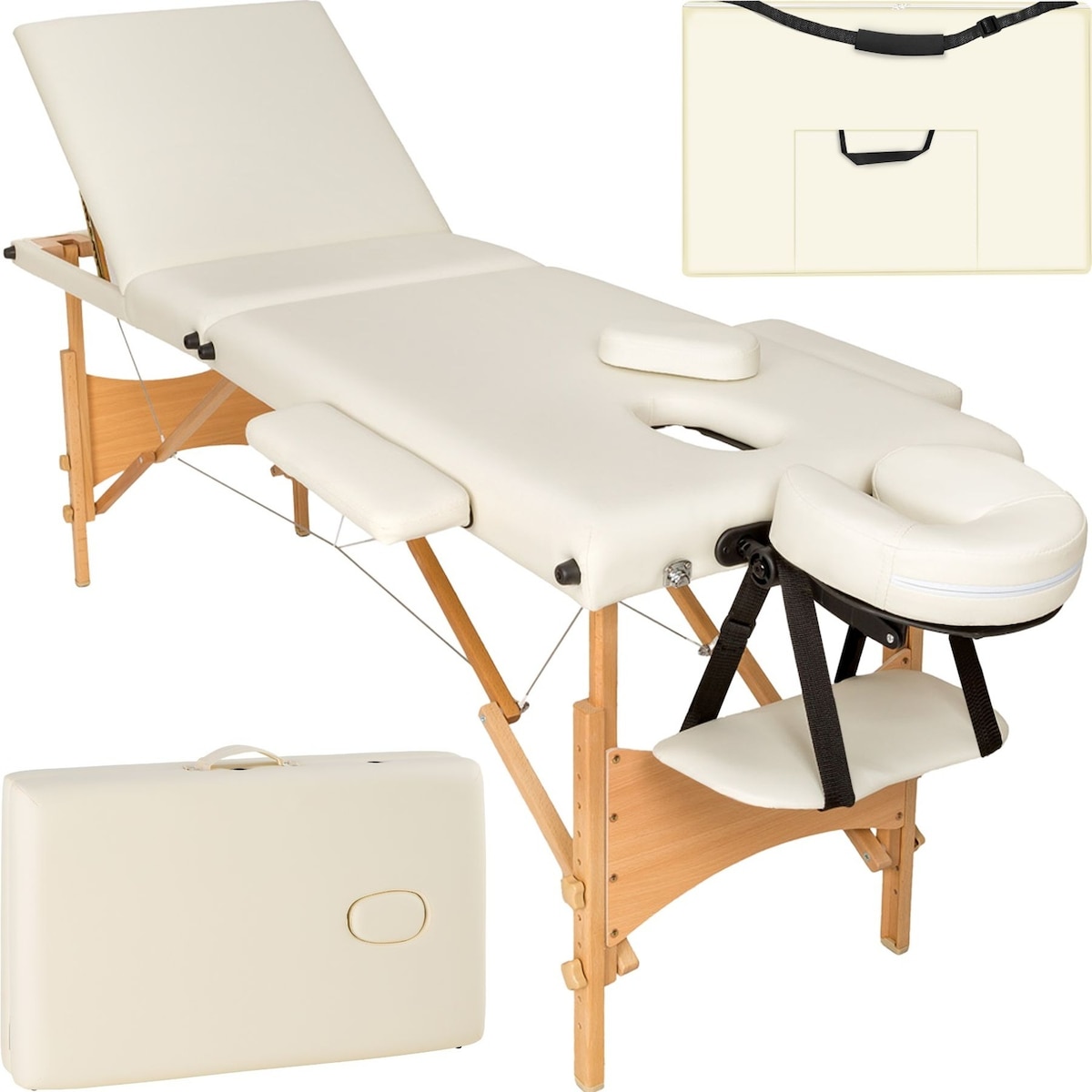 3-sone massasjebenk Daniel - beige