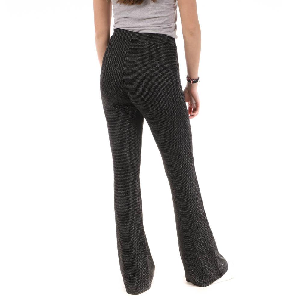 Only Pantalon Fluide Noir Femme Only Flared