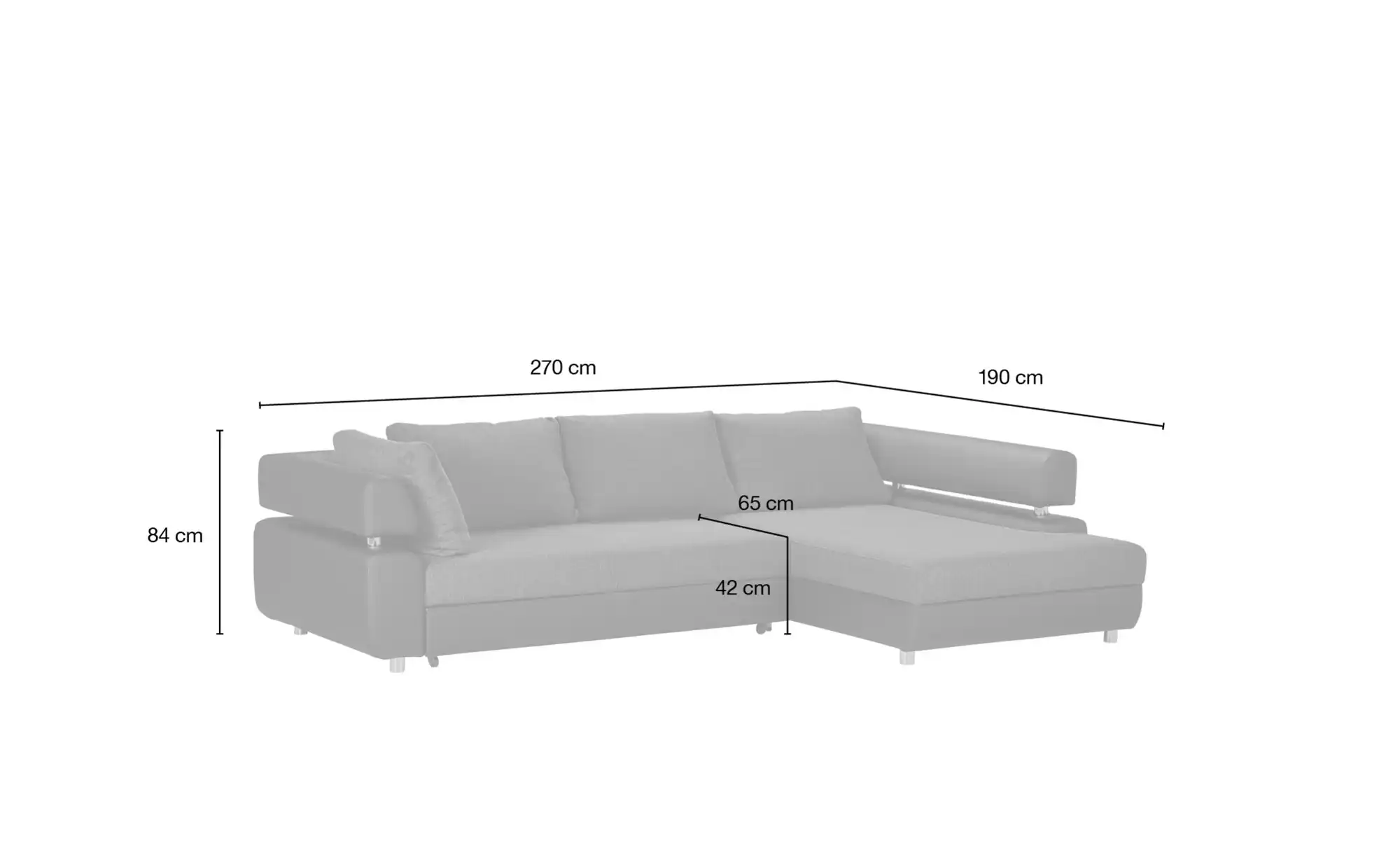 switch Ecksofa mit Schlaffunktion Panama