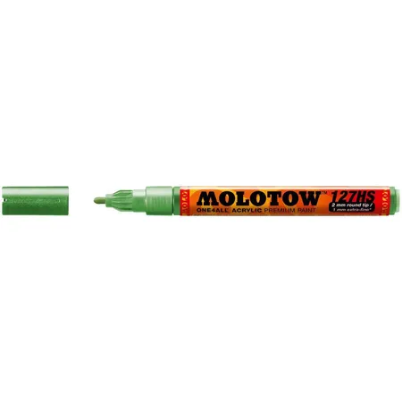 Molotow Permanentmarker ONE4ALL 127 HS, nachfüllbar, 2 mm, metallic hellgrün