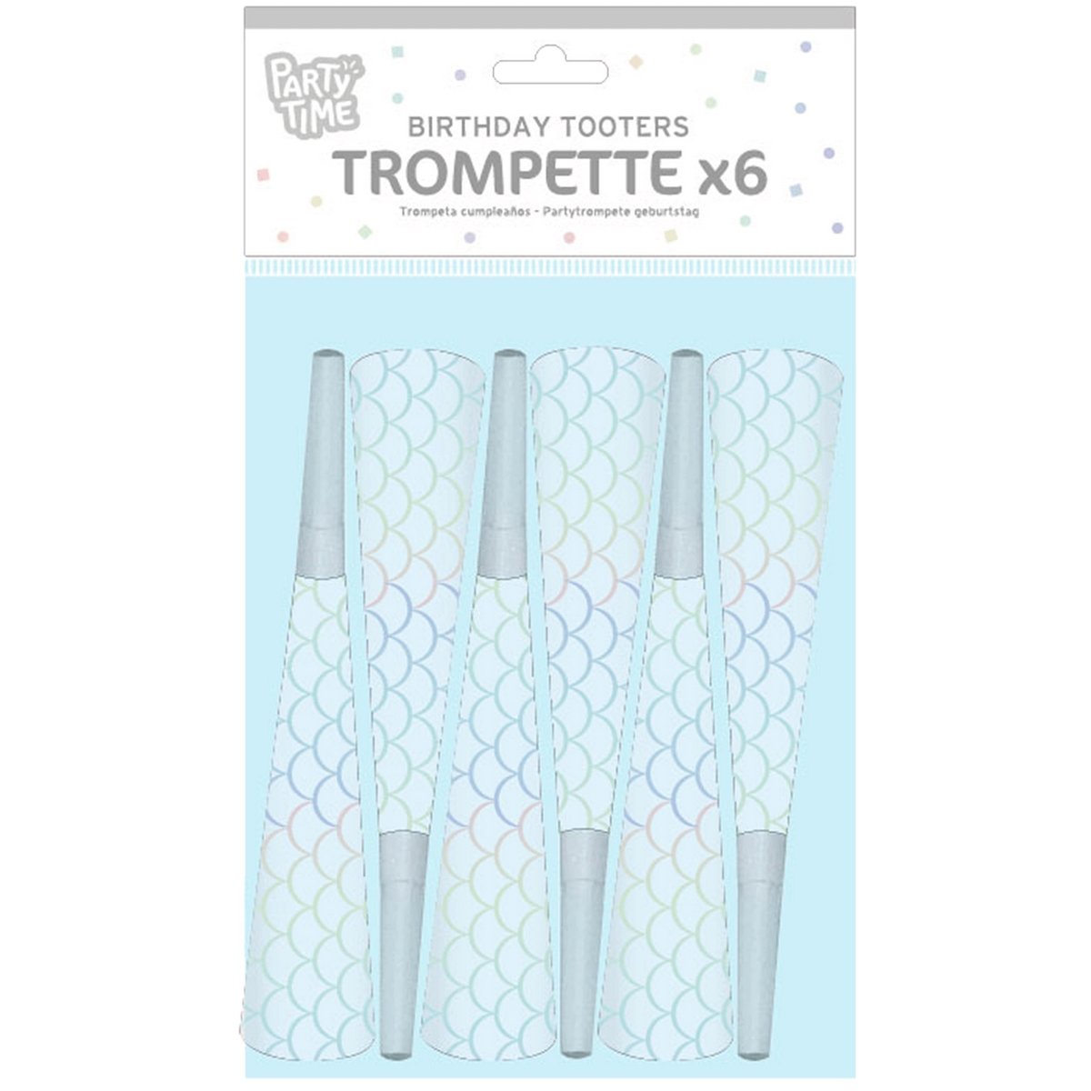 6 trompettes de fête Sirène