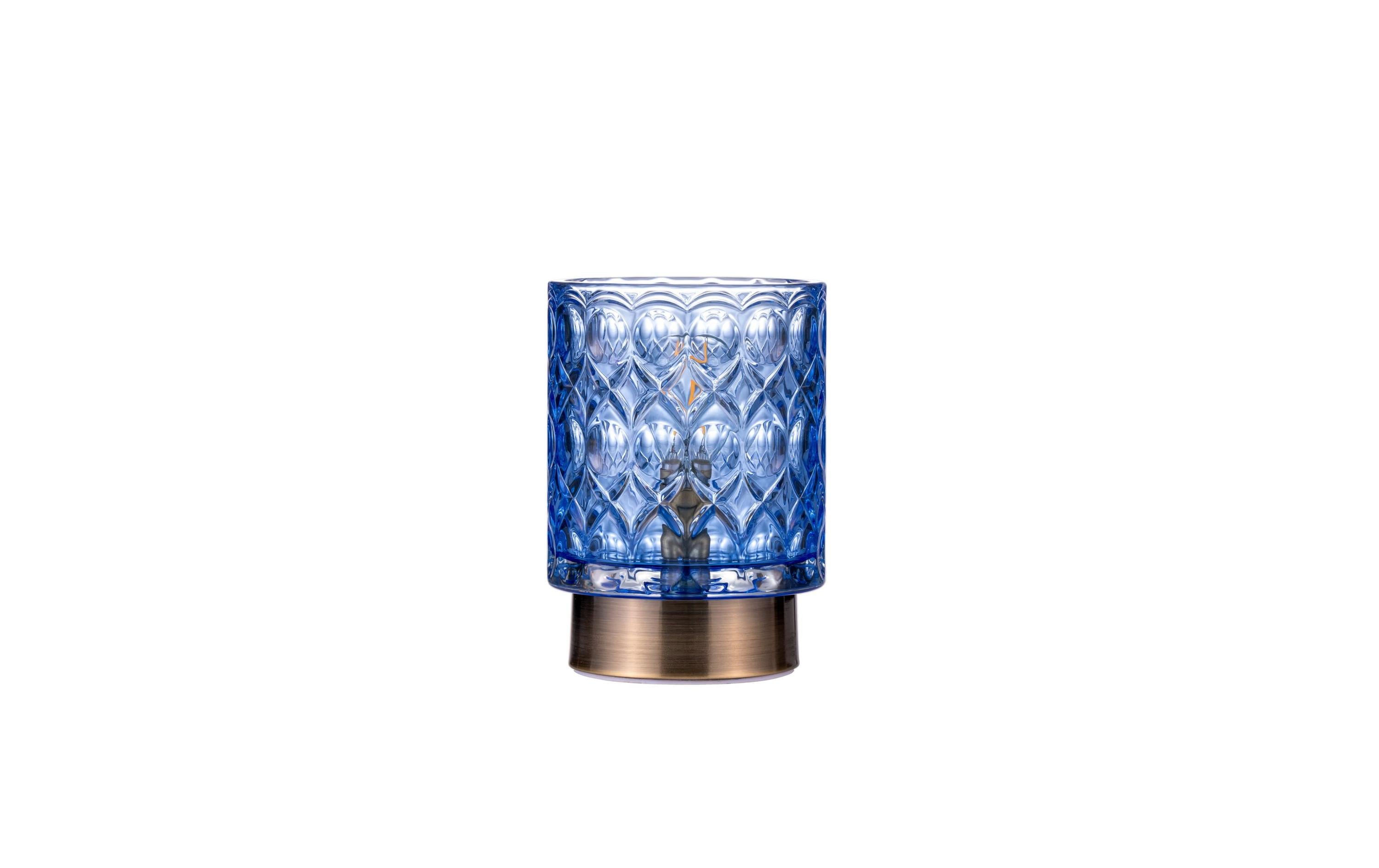 Tischleuchte Chic Glamour, E14, MehrfarbigLeuchte aus Glas/Metall
