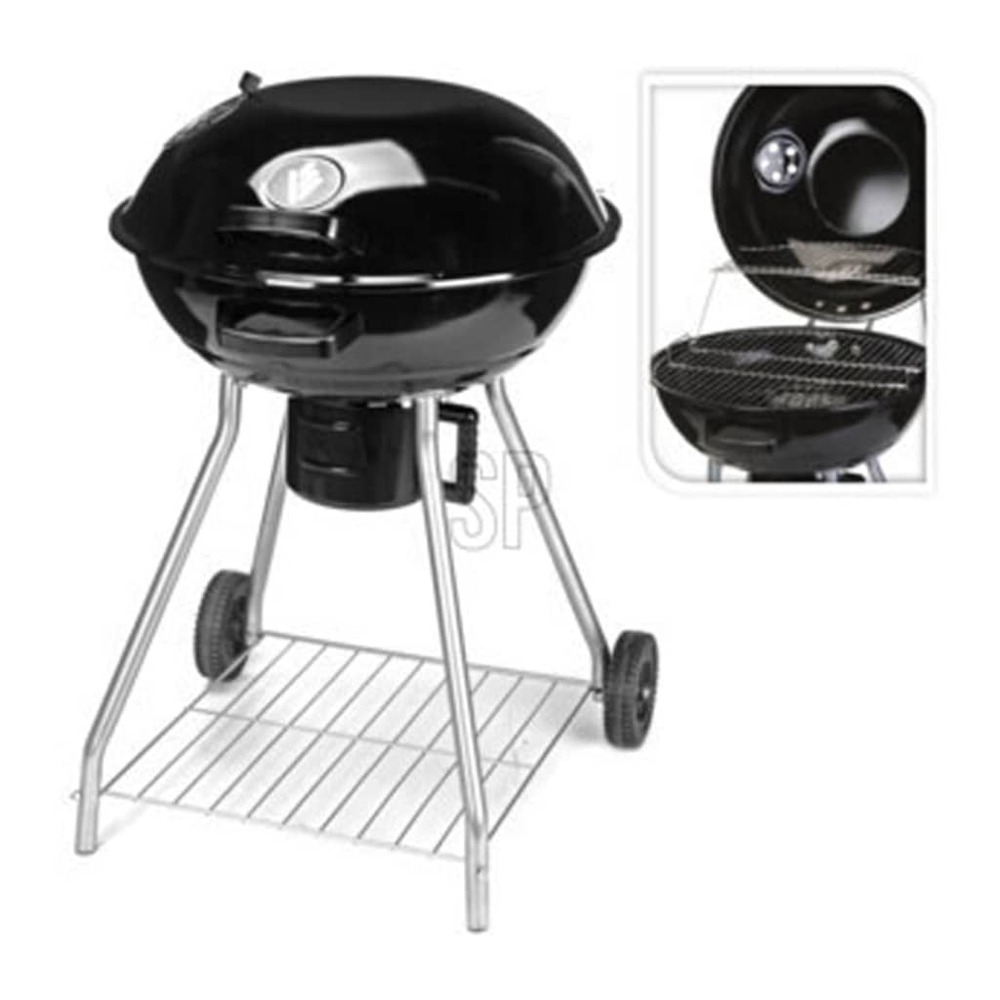 Barbecue sur roues noir
