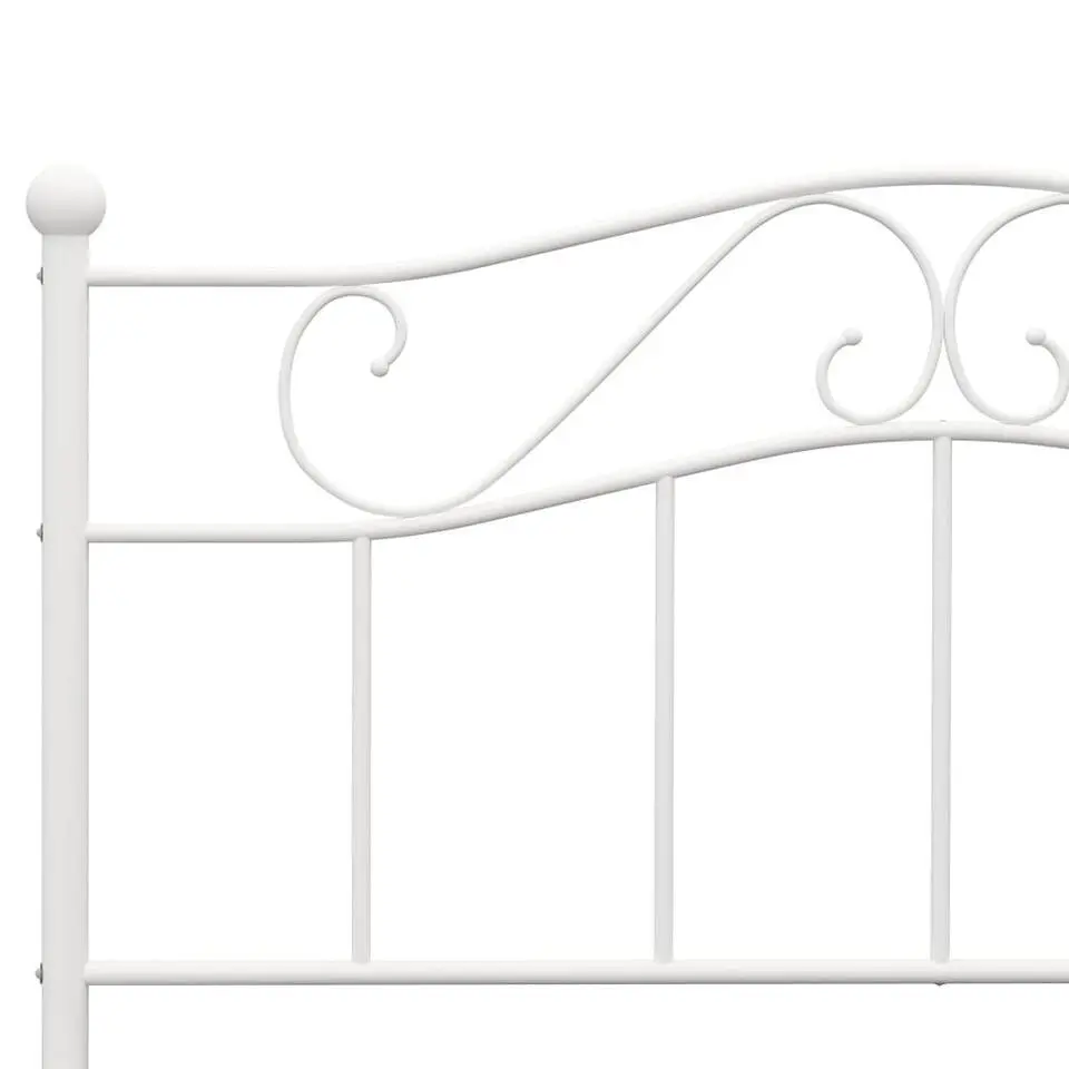 vidaXL - Metalen bed frame - Wit - 140x200 cm