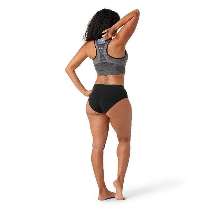Smartwool Dame BH Intraknit Racerback Bra Wool Grå