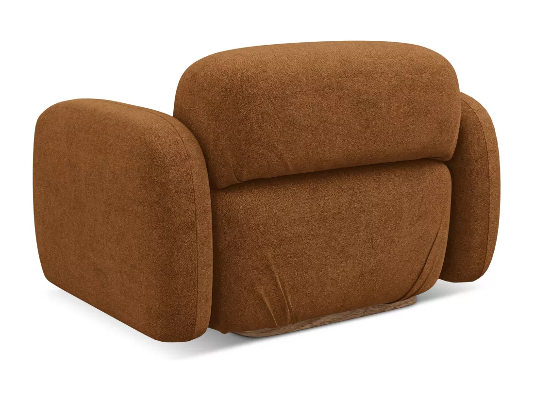 Fauteuil en Bouclé - terre cuite - AILANI