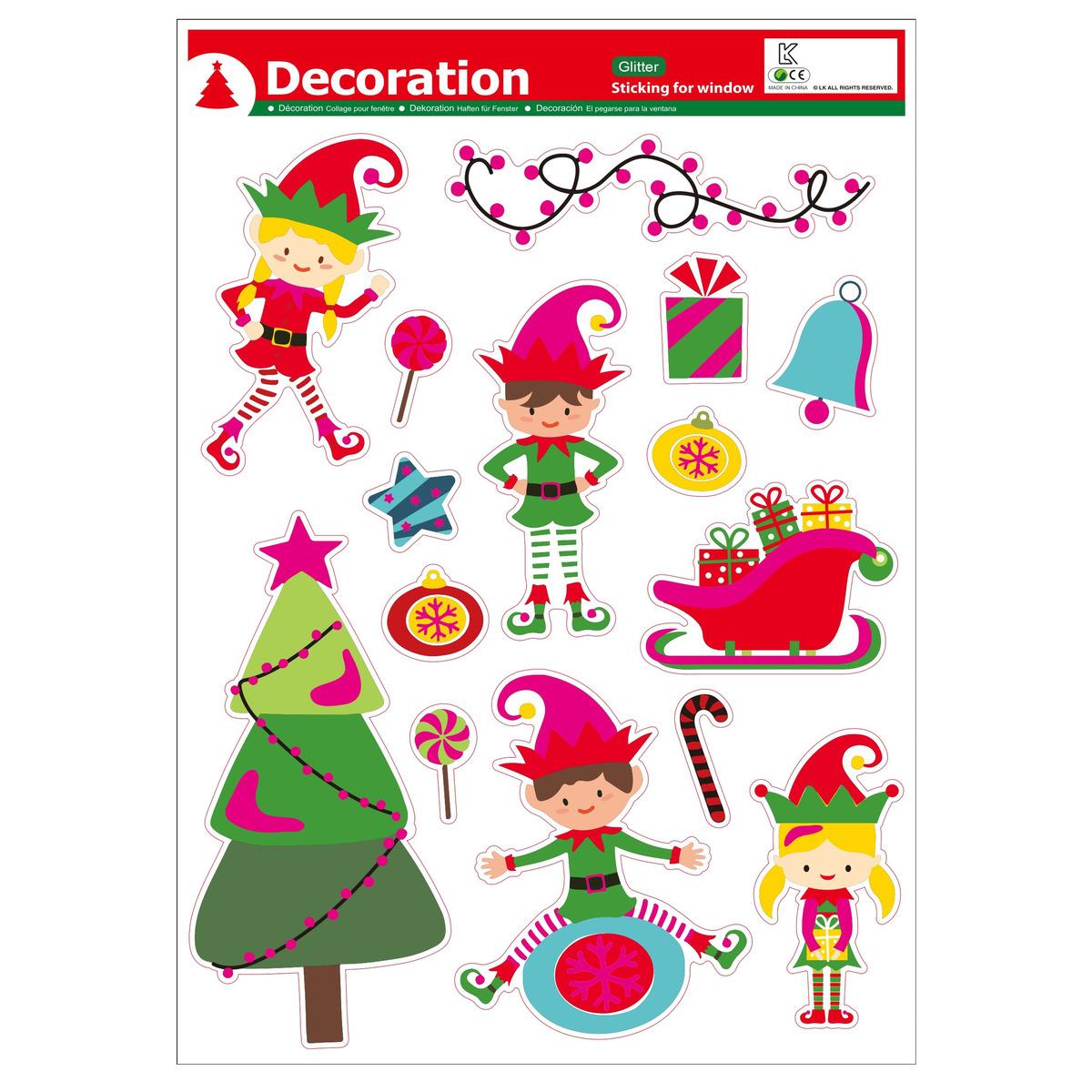 DECO VITRE LUTINS 38X30CM