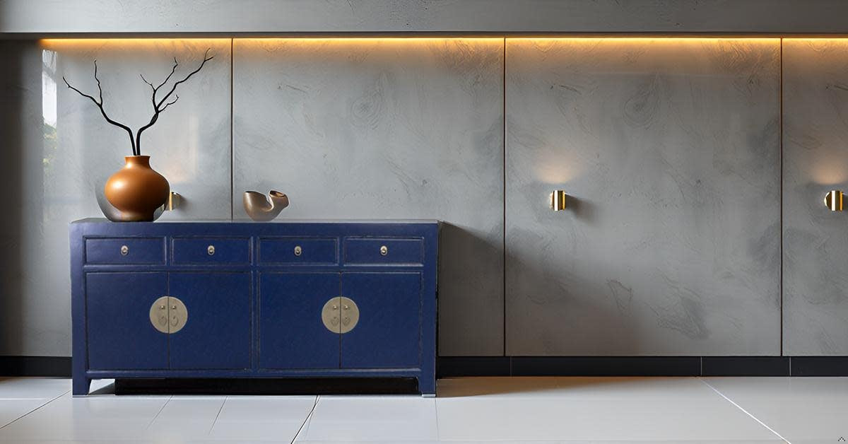 Fine Asianliving Chinees Dressoir Midnight Blauw