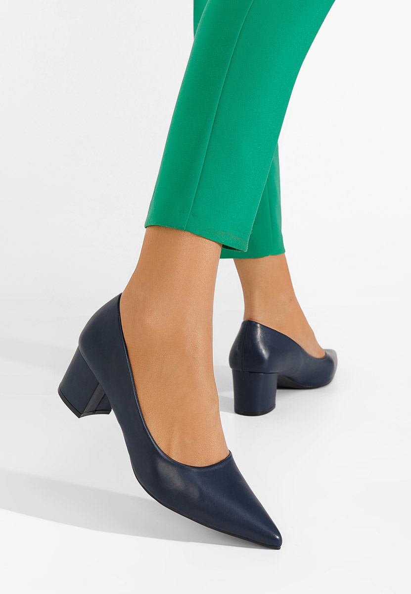 Chaussures à petit talon marine Velmena
