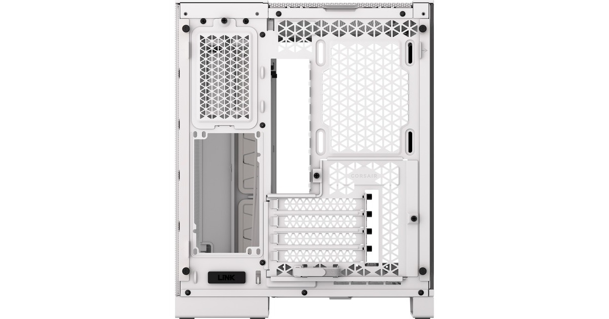 Corsair2500D Airflow mini tower behuizing  (Wit | 2x USB-A | 1x USB-C | Tempered Glass)