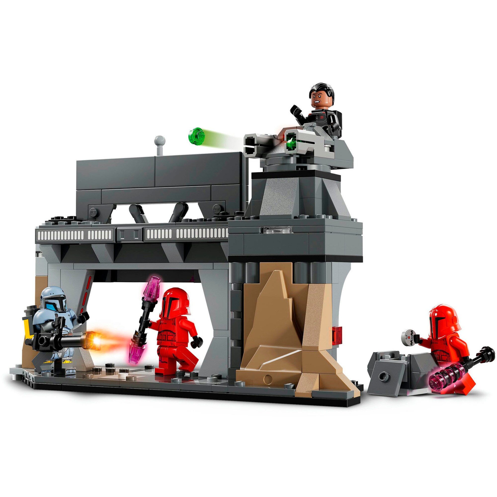 LEGO Konstruktionsspielzeug Star Wars Duell zwischen Paz Vizsla und Moff Gideon